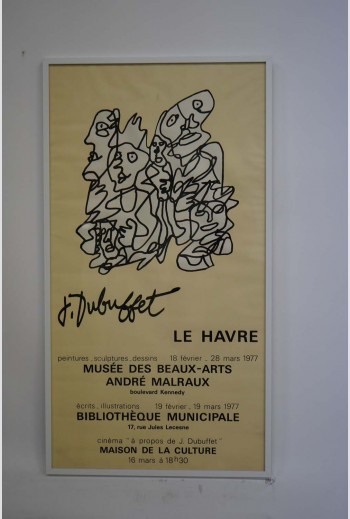Affiche expo. Le Havre, 1977,